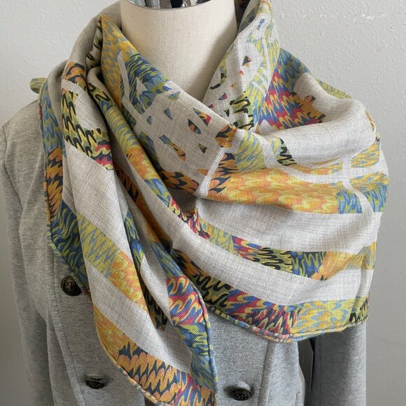 NWT Hermes Marble  EX libris Cashmere Silk Scarf 90cm - Picture 5 of 13